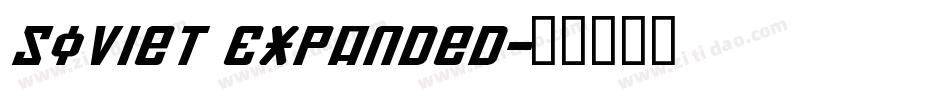 Soviet Expanded字体转换